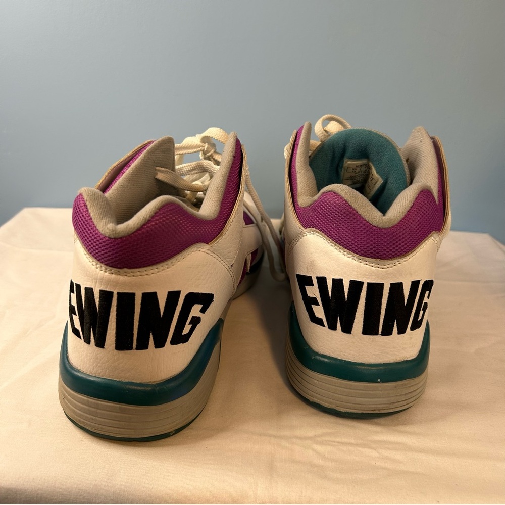 Athletics Men's White and Purple Retro Sneakers